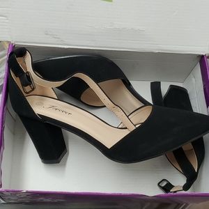 Black Forever Block Heels